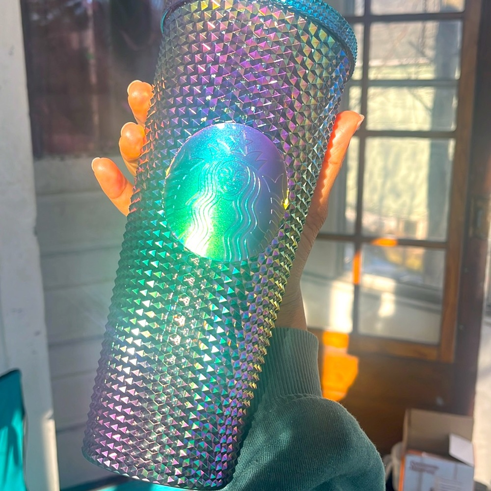 Starbucks Studded Metallic Rainbow Cup